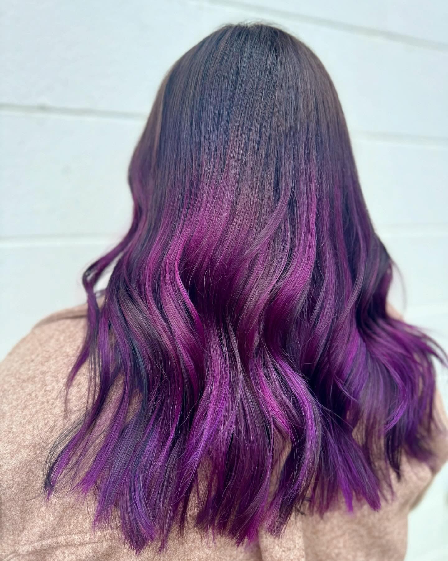 Colorful Purple Hair Style